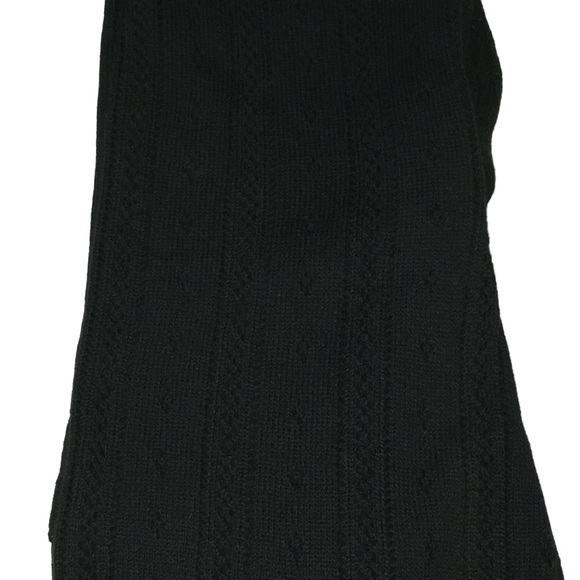 Pretty Little Thing Black Flared Open Knit See Thru Coverup Pants - Women’s 2 - Picture 10 of 14